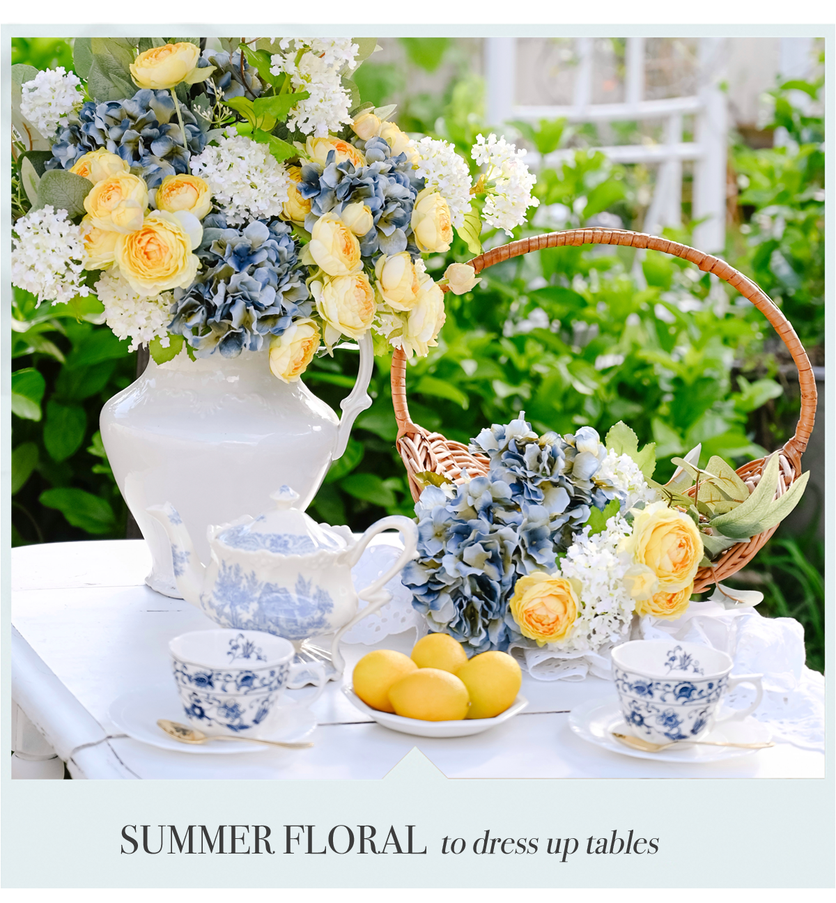 Summer floral to dress up tables