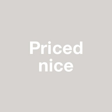 Priced nice