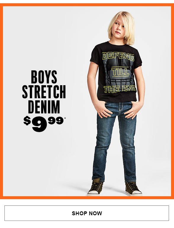 Boys Stretch Denim $9.99