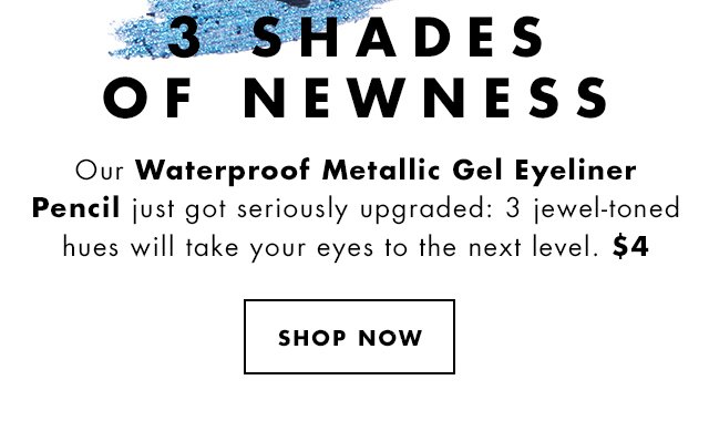 Waterproof Metallic Gel Eyeliner Pencil