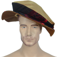 Floppy Renaissance Hat - Gold and Red