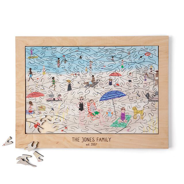 At the Beach Personalized Family Puzzle