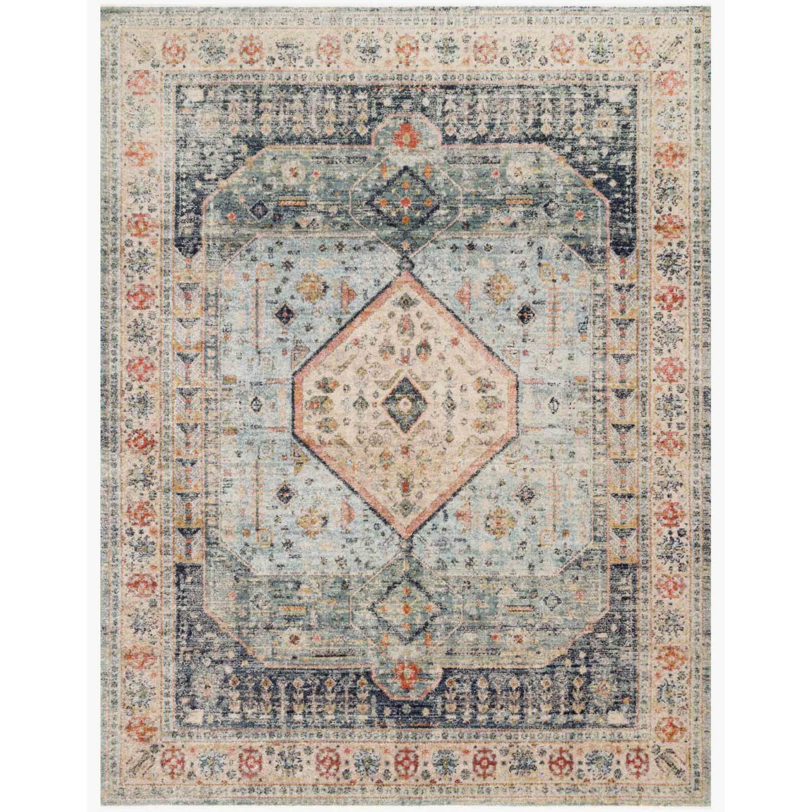Loloi Magnolia Home Rug Graham GRA-03 MH, Blue/Antique Ivory