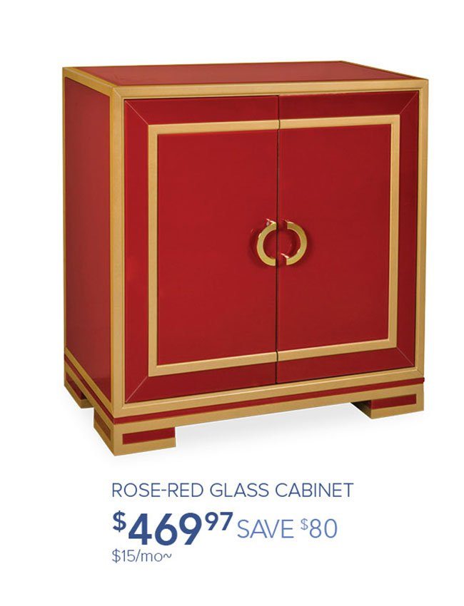 Rose-red-glass-cabinet