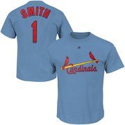 Ozzie Smith St. Louis Cardinals Majestic Cooperstown Player Name & Number T-Shirt - Light Blue