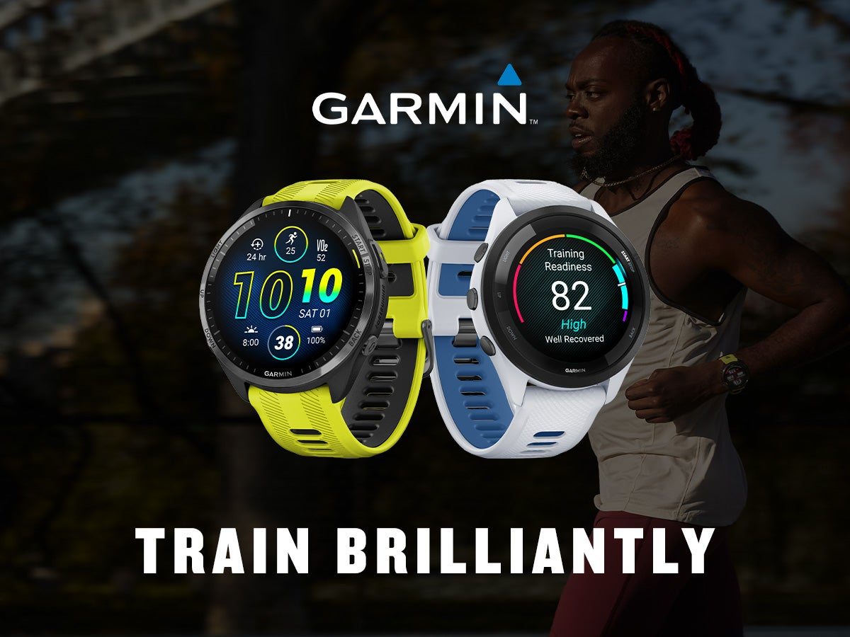 garmin forerunner 965 and garmin forerunner 265 gps watches