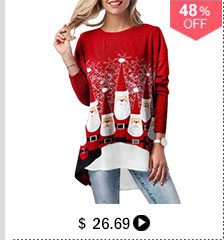 Christmas Faux Two Piece T Shirt