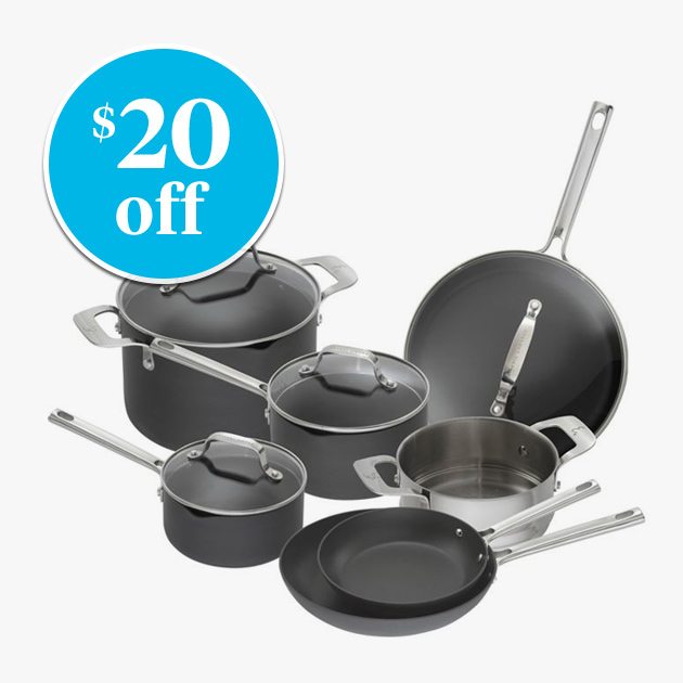 Emeril™ Essential Hard Anodized 11-Piece Cookware Set - $20 off