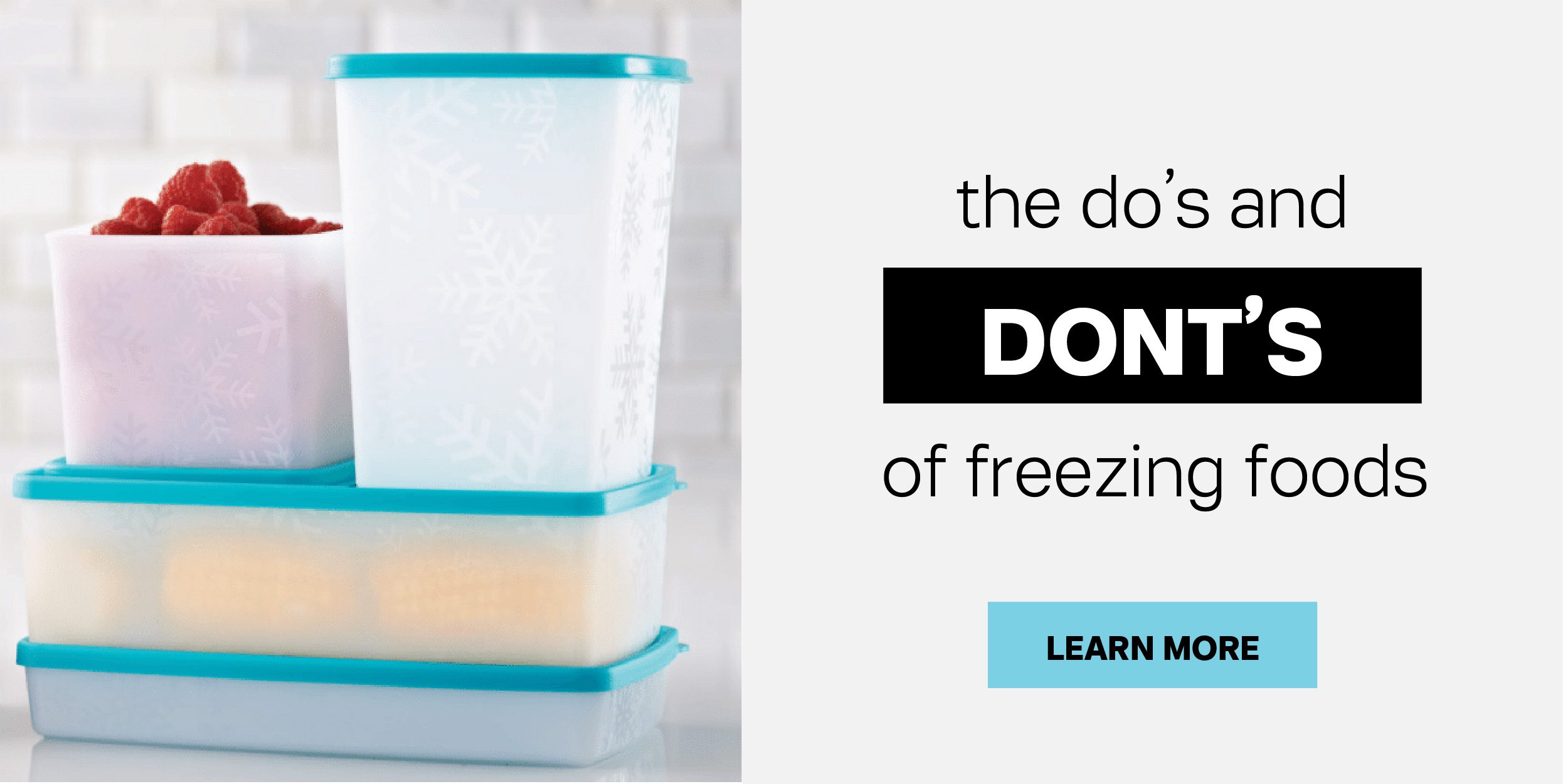 Do's and Don'ts of freezing foods