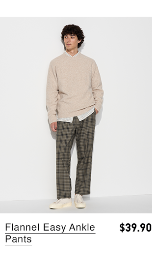 PDP7 - MEN FLANNEL EASY ANKLE PANTS