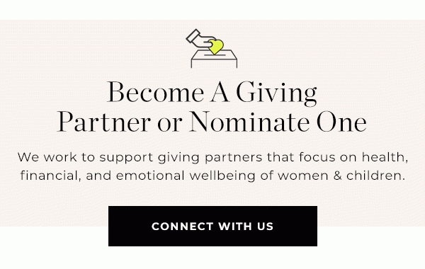 Become A Giving Partner or Nominate One | Connect With Us