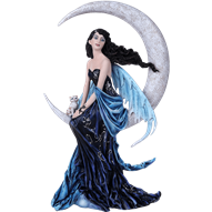 Indigo Moon Fairy Statue