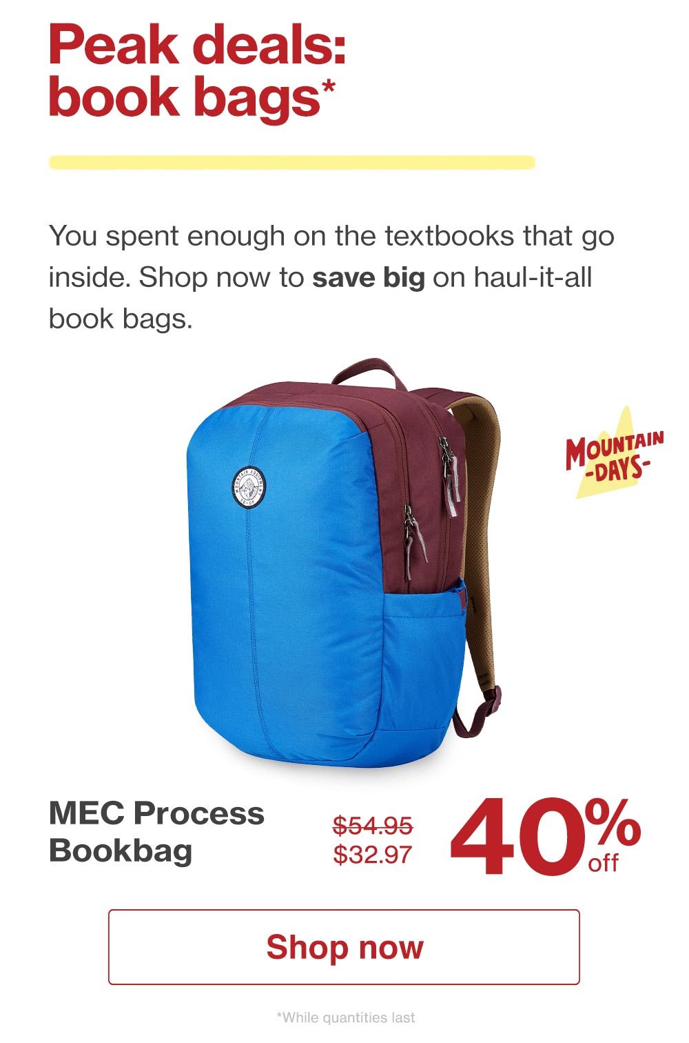 mec book bag