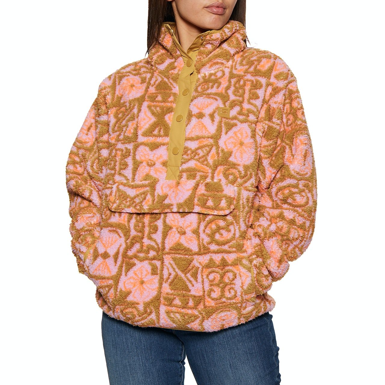 Billabong Switchback Pullover Womens Fleece - Wild Rose