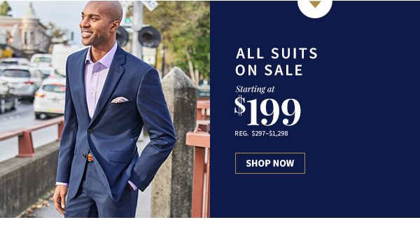 All Suits On Sale Starting at $199