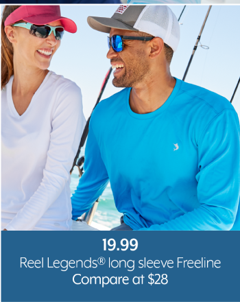 19.99 Reel Legends long sleeve Freeline Compare at $28