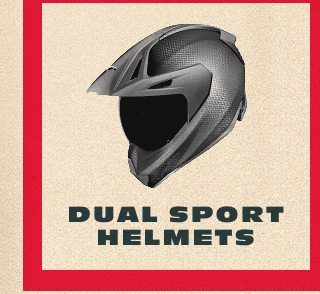 Dual sport helmets