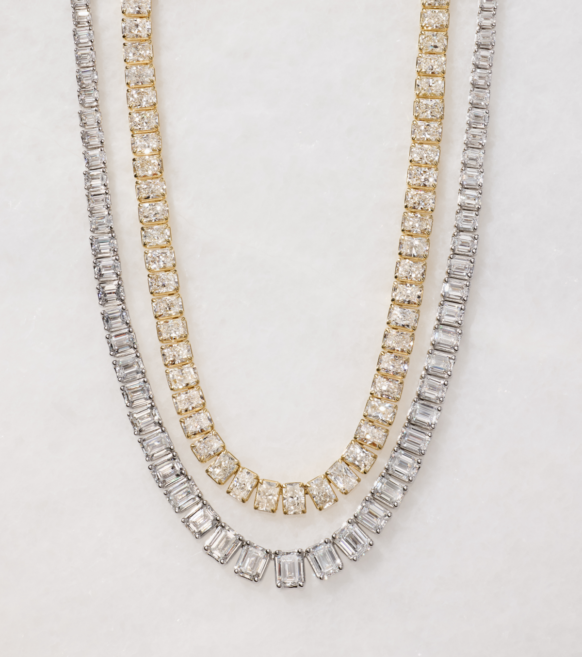 Save on lab grown diamond necklaces.