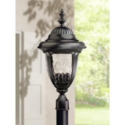Bellagio Collection 24 1/2" High Black Outdoor Post Light
