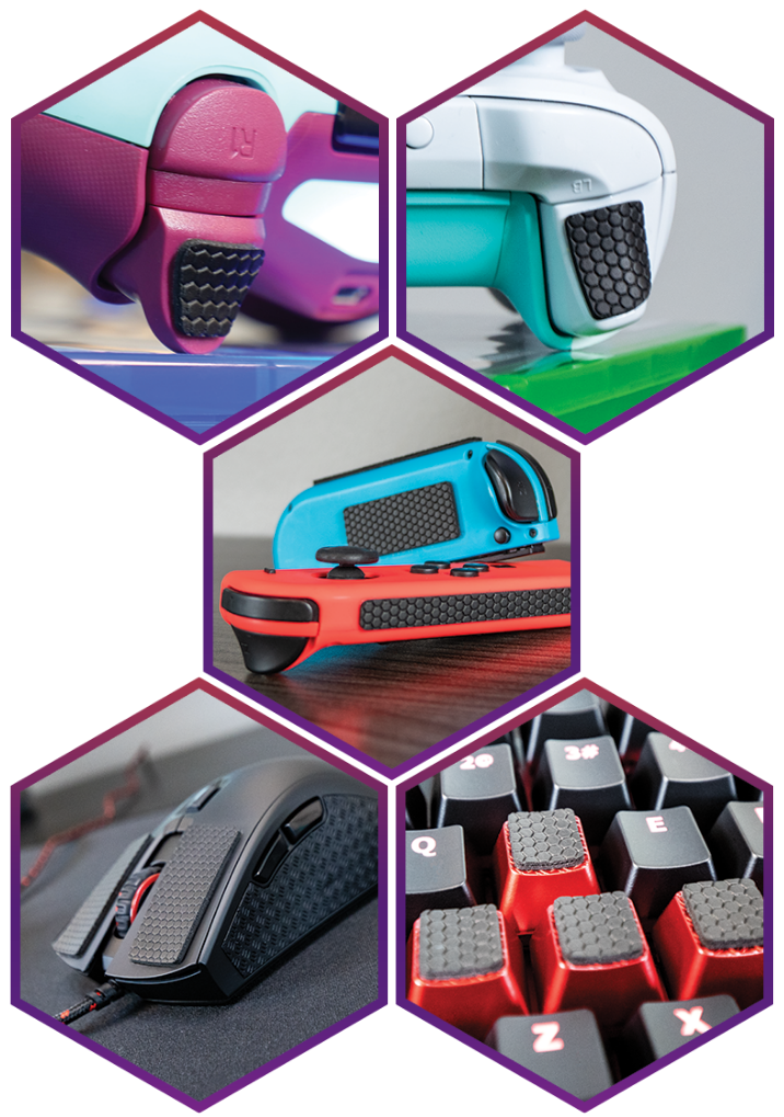Grip Strips for Controller Triggers, Keyboard, Mouse, and more