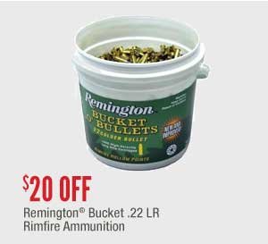 Remington® Bucket .22 LR Rimfire Ammunition