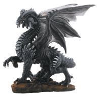 Dark Dragon Statue