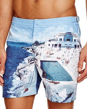 Orlebar Brown Bulldog Hulton Getty Roc Pool Print Swim Trunks