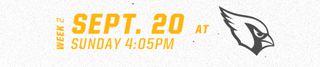 Sep 20 at Arizona Cardinals