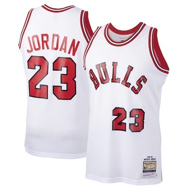 Michael Jordan Chicago Bulls Mitchell & Ness 1984-85 Hardwood Classics Rookie Authentic Jersey - White