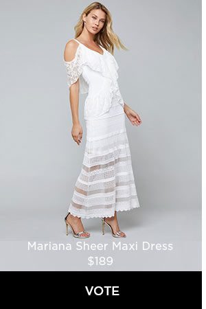 Mariana Sheer Maxi Dress $189