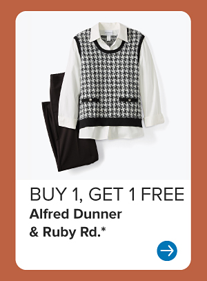 Buy 1, get 1 free Alfred Dunner and Ruby Road.