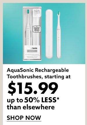 AquaSonic Rechargeable Toothbrushes