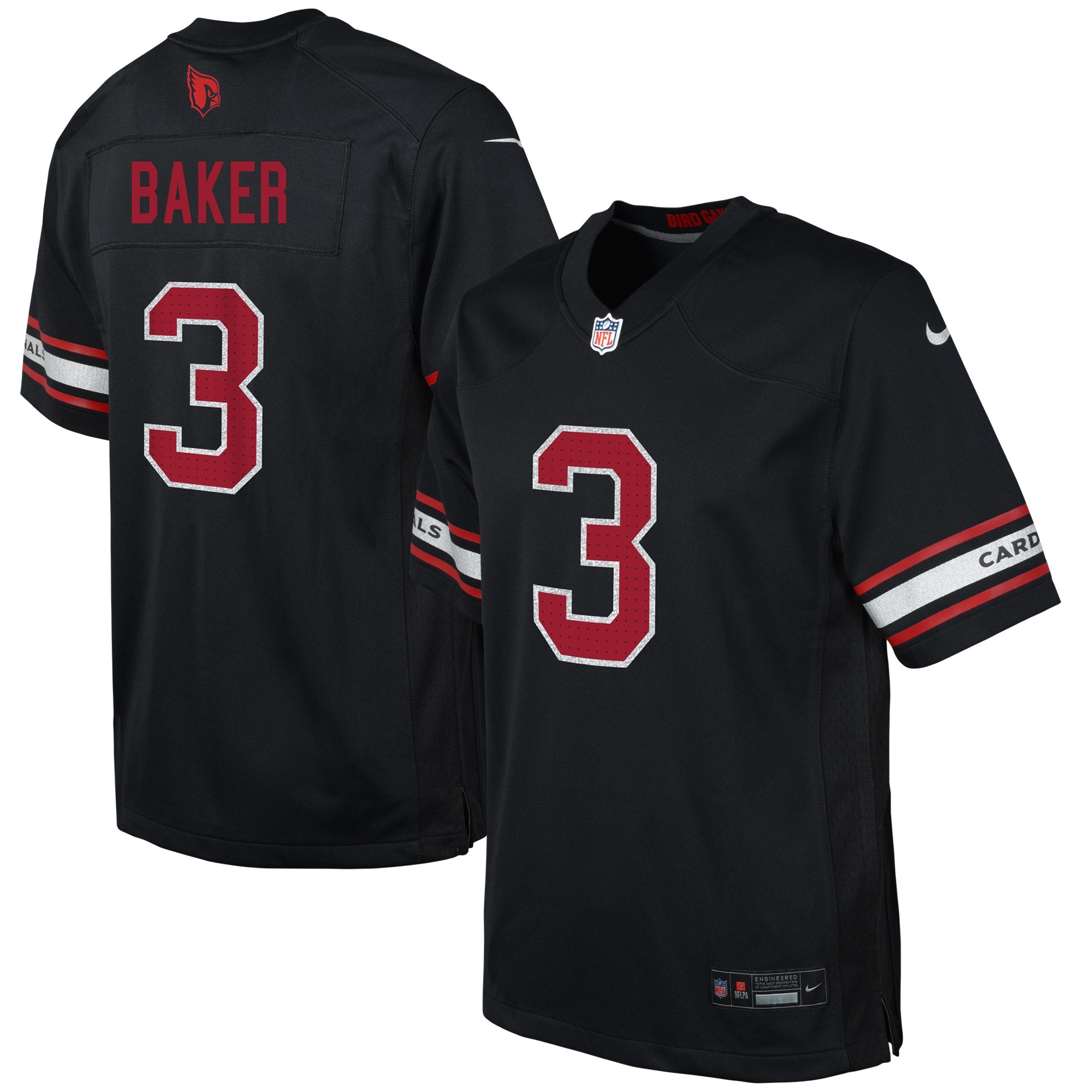 Youth Nike Budda Baker Black Game Jersey