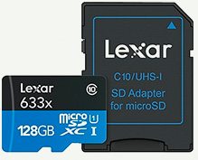 Lexar Micro SDXC High Speed Memory Card, 128GB