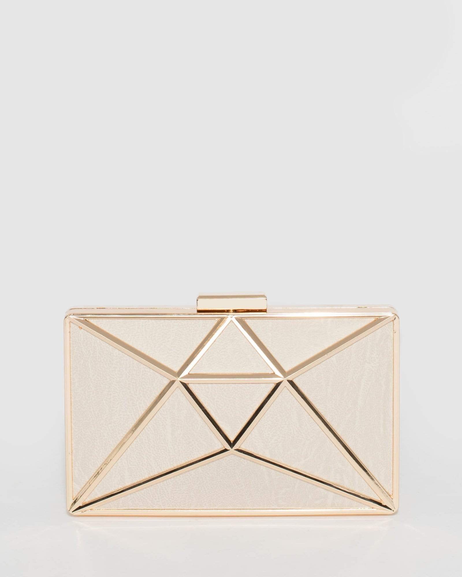 Image of Ivory Geo Large Clutch Bag