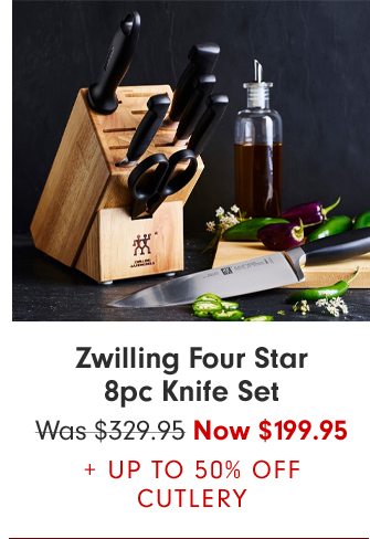 Zwilling Four Star 8pc Knife Set - Now $199.95 + Up to 50% Off Cutlery