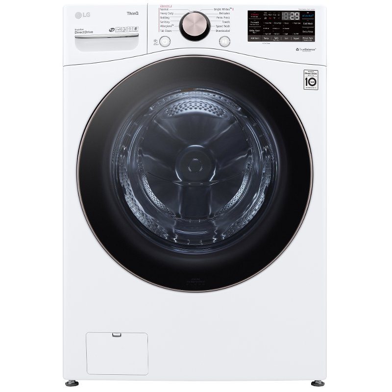 LG Large Capacity Smart Front Load Washer with TurboWash 360° and WiFi - 4.5 cu. ft. White