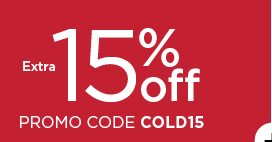 take an extra 15% off using promo code COLD15. shop now.
