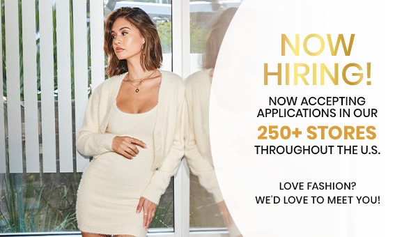 We're Hiring! Now Accepting Applications in Our 250+ Stores Throughout the U.S. Apply Now. Banner