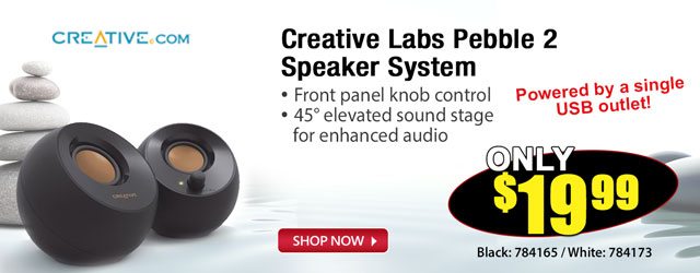 Creative Labs Pebble 2 Speaker System - Shop Now