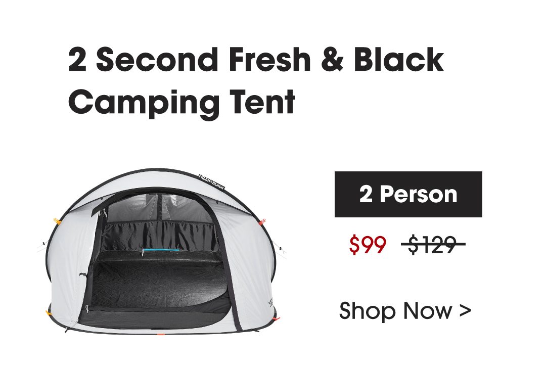 2 Second Fresh & Black Tent