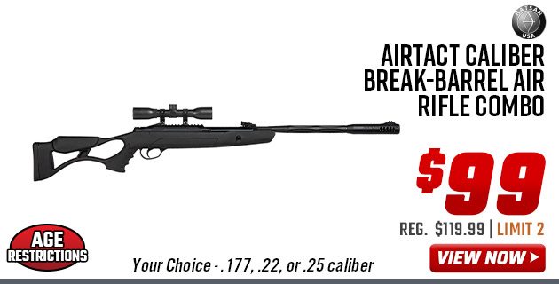 Hatsan AirTact Caliber Break-Barrel Air Rifle Combo