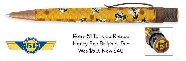 Shop Retro 51 Tornado Rescue Honey Bee Ballpoint Pen