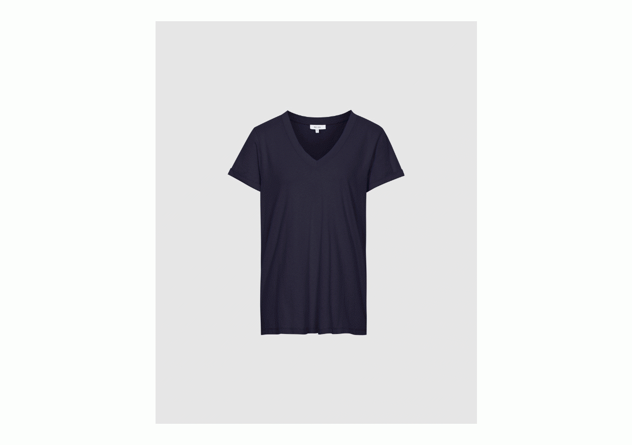 Luana Cotton V-Neck T-Shirt