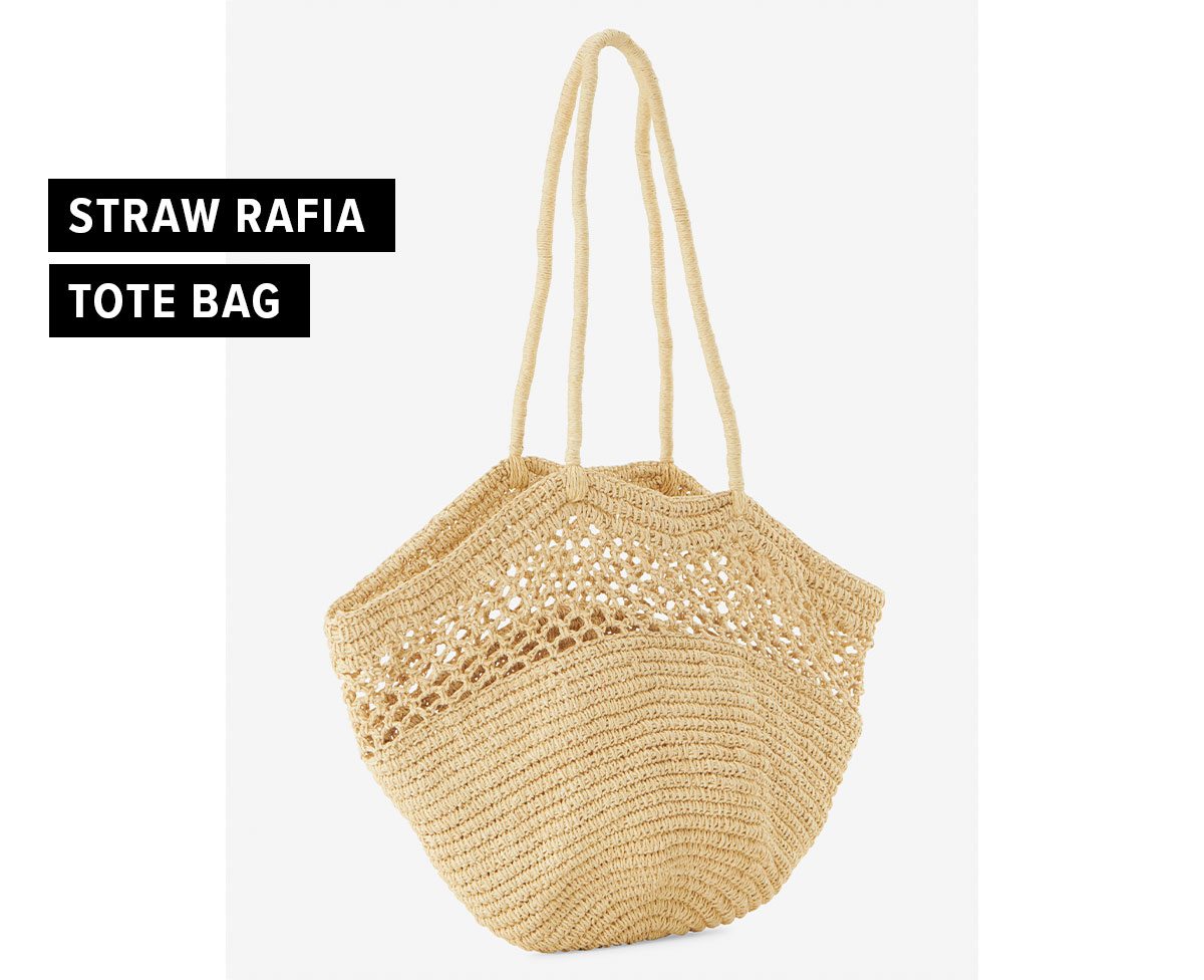 Straw Rafia Tote Bag