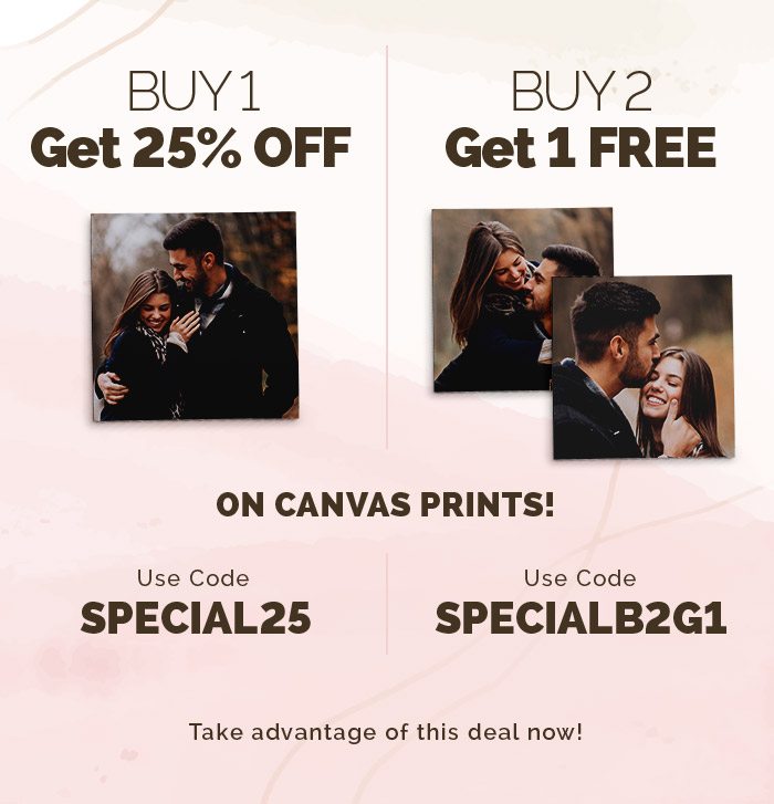 You won't want to miss these deals on canvas prints!