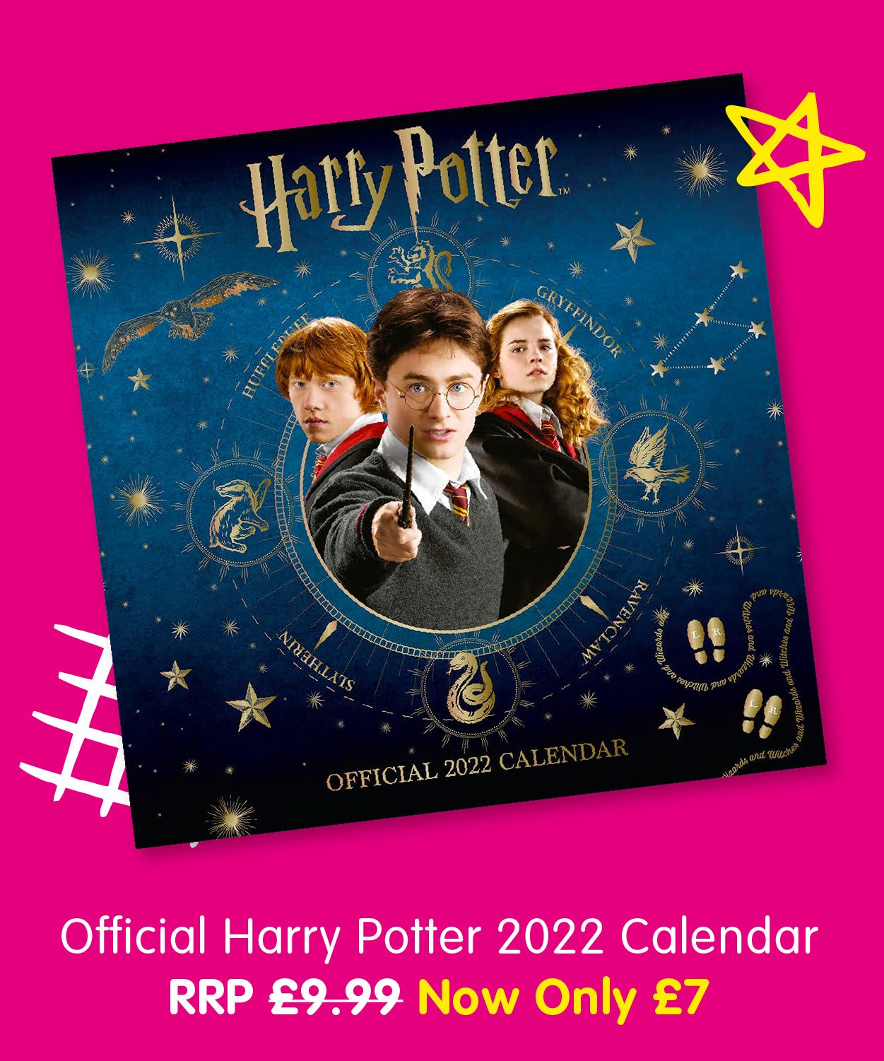 Official Harry Potter 2022 Square Calendar