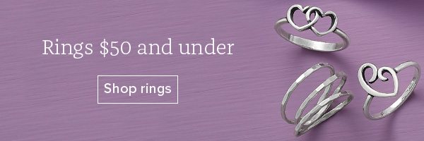 Rings $50 and under - Shop rings