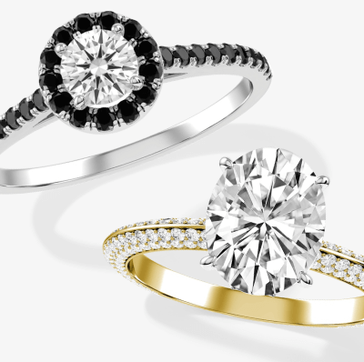 Create Your Won Round Diamond Bridal Rings 