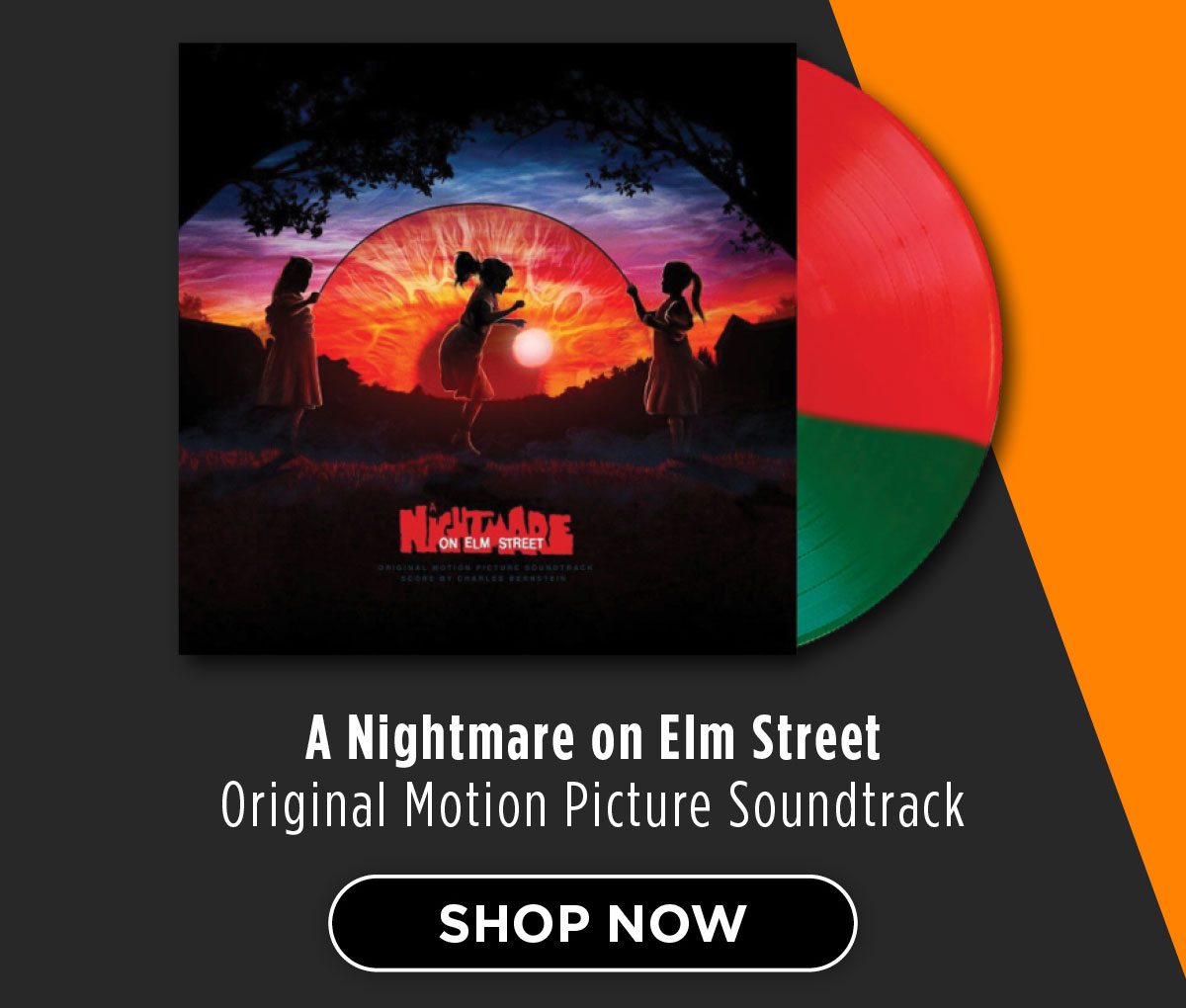 A Nightmare on Elm St - Green and Red Split Exclusive Vinyl